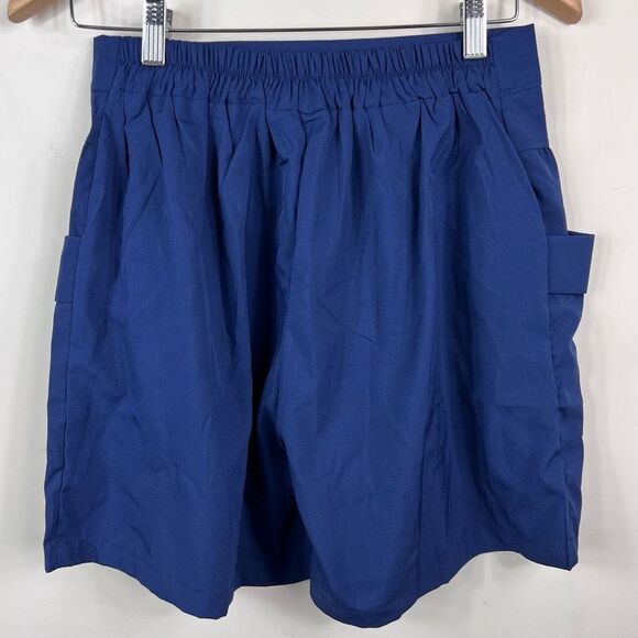 High Waist Nylon Front Pocket Mom Shorts - Picture 3 of 10